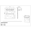 Germania Coat Rack Panel GW-Rimini 75x30x101 cm Graphite and White