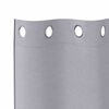 vidaXL Blackout Curtains with Rings 2 pcs Metal Grey 140 x 140 cm