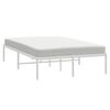 vidaXL Metal Bed Frame without Mattress White 120x200cm
