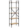 vidaXL Bookcase 5-Tier Sonoma Oak 56x31.5x174 cm Engineered Wood