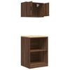 vidaXL Garage Cabinets 2 pcs Brown Oak Engineered Wood