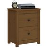 vidaXL Bedside Cabinets 2 pcs Honey Brown 50x35x61.5 cm Solid Wood Pine