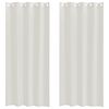 vidaXL Voile Curtain 2 pcs Cream 245 x 140 cm Polyester