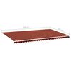 vidaXL Replacement Fabric for Awning Orange and Brown 6x3.5 m