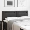 vidaXL LED Headboard Black 160 cm Faux Leather