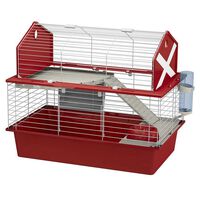 Ferplast Rabbit Cage Barn 80 78x48x65 cm Red