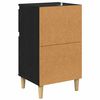 vidaXL Bedside Cabinet 2 pcs Black Oak 40 x 35 x 70 cm Engineered Wood