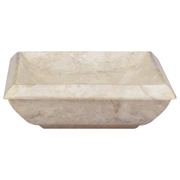 vidaXL Sink Cream 50x35x10 cm Marble
