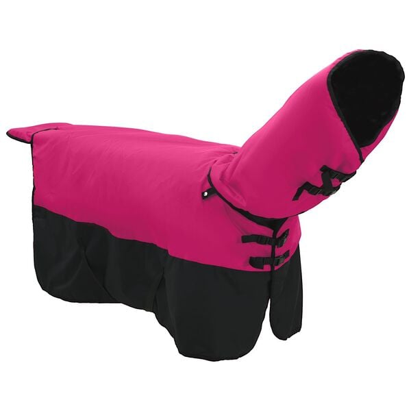 vidaXL Horse Blanket Pink and Black 155 cm Polyester