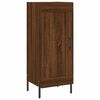 vidaXL Highboard Brown Oak 34.5x34x180 cm Engineered Wood