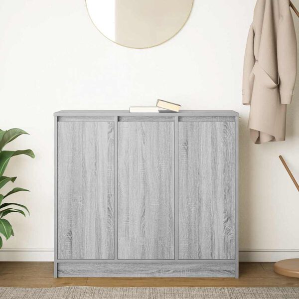 vidaXL Sideboard Grey Sonoma 85x34x76 cm Engineered Wood