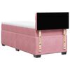 vidaXL Box Spring Bed with Mattress Pink 100x200 cm Velvet