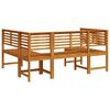 vidaXL Garden Bench Set 3 pcs Brown Solid acacia wood