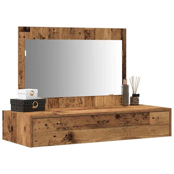 vidaXL Dressing Table Brown 100 x 40 x 70 cm Engineered Wood