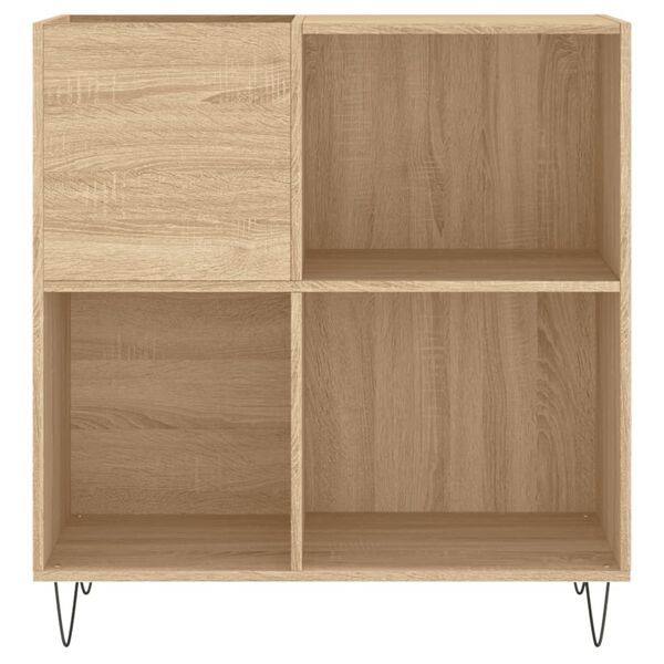 vidaXL Record Cabinet Sonoma Oak 84.5x38x89 cm Engineered Wood