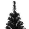 vidaXL Christmas Tree with 300 LEDs with Stand Black 210 cm PVC