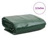 vidaXL Tarpaulin Green 3.5x5 m 650 g/m&sup2;