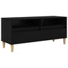 vidaXL TV Cabinet Black Oak 100 x 34.5 x 44.5 cm Engineered Wood