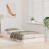 vidaXL Bed Frame White 80 x 220 cm Solid Pine Wood