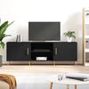 vidaXL TV Cabinet Black 150x30x50 cm Engineered Wood