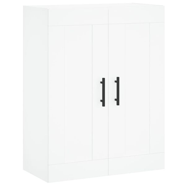 vidaXL Wall Mounted Cabinet White 69.5x34x90 cm Engineered Wood
