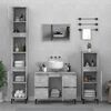 vidaXL 2 Piece Bathroom Furniture Set Concrete Grey Engineered Wood