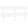 vidaXL Bed Headboard White 164x3x81 cm Solid Wood Pine