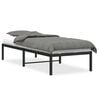 vidaXL Metal Bed Frame without Mattress Black 75x190cm