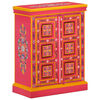 vidaXL Sideboard Solid Mango Wood Pink Hand Painted