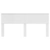 vidaXL Headboard Gloss White 180 cm Engineered wood