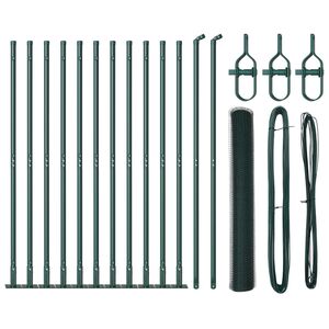 vidaXL Welded Wire Fence with Concrete Base 25 x 1.2 m (W x H)