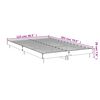 vidaXL Bed Frame without Mattress Grey Sonoma 120x200 cm Engineered Wood
