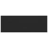 vidaXL Window Sill Black with wood grain 120 x 50 x 4.5 cm PVC