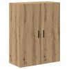 vidaXL Highboard 2 pcs Artisan Oak Engineered Wood and Glass