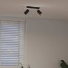 vidaXL Ceiling Spotlight Black 26 x 5.5 x 16.5 cm Metal
