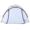 vidaXL Camping Tent Dome 3-Person White Blackout Fabric Quick Release