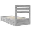 vidaXL Bed Frame with Drawer with Headboard Manual Engineered Wood
