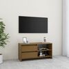 vidaXL TV Cabinet Honey Brown 80x31x39 cm Solid Pinewood