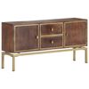 vidaXL Sideboard 120x29x60 cm Solid Mango Wood