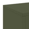 vidaXL Plant Stand 2 pcs Olive green 24 x 24 x 75 cm Steel