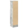 vidaXL Bathroom Cabinet with Roll Holder Concrete Grey 20.5x22x90 cm