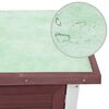 vidaXL Outdoor Rabbit Hutch 1 Door Brown Wood