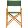 vidaXL Director's Chairs 2 pcs Solid Acacia Wood Green