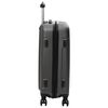 vidaXL Suitcase with Lock 3 pcs Dark Grey 50 x 31 x 78 cm ABS Plastic