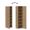 vidaXL Highboard Artisan Oak 45 x 42.5 x 185 cm