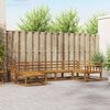 vidaXL Outdoor Sofa Set 6 pcs Natural Solid Acacia Wood