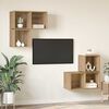 vidaXL TV Cabinet Set Wall-mounted 4 pcs Artisan Oak Engineered Wood