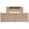 vidaXL Bookcase Bed without Mattress 135x190cm Double Solid Wood Pine
