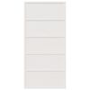 vidaXL Barn Door White 100x208 cm Solid Wood Pine