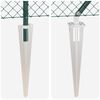 vidaXL Fence Post Green 25 x 0.4 m (40 x 40 mm mesh) Steel and PVC